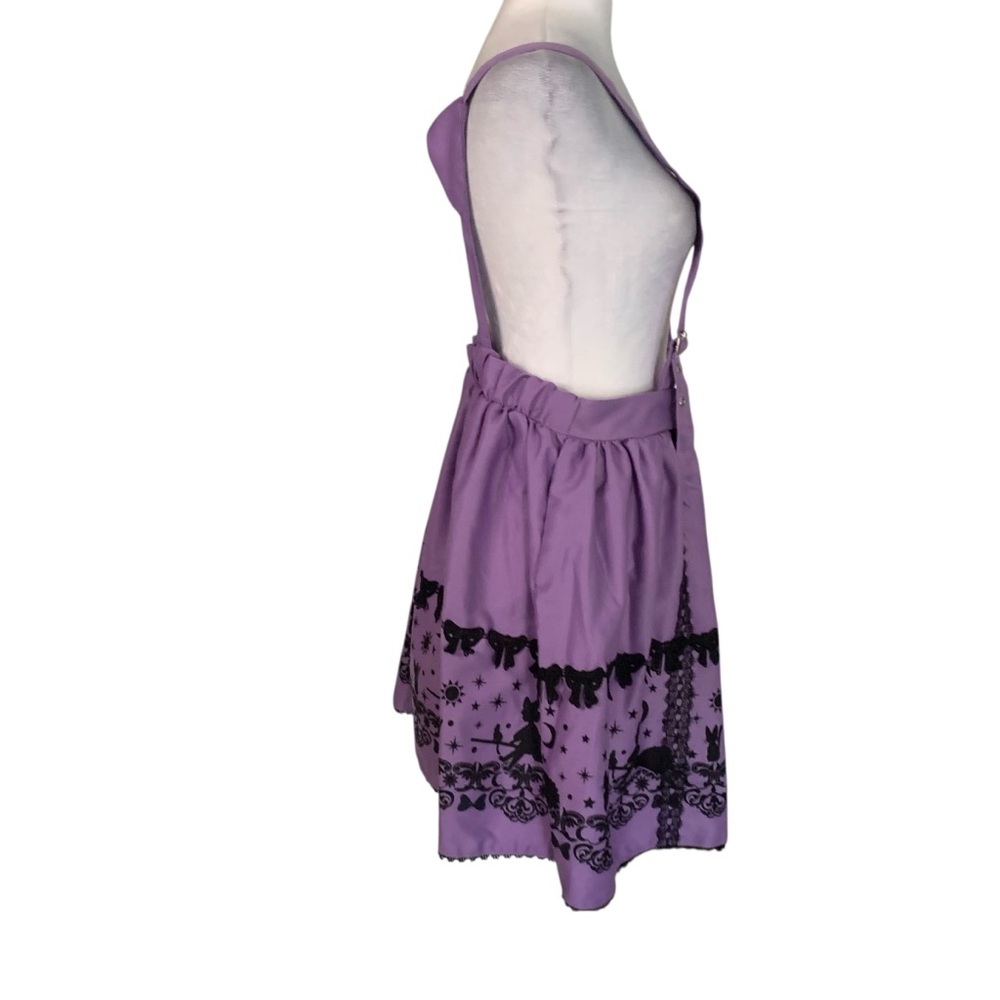 Studio Ghibli Kiki’s Delivery Service XL Purple Black Suspender Skirt Cosplay - Picture 3 of 10